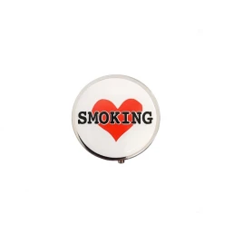 Kör alakú zsebhamutál -  Love Smoking felirattal