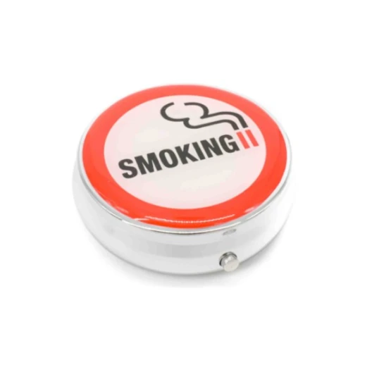 Kör alakú zsebhamutál - smoking felirattal - Nemzeti Dohányboltok és szivar szaküzletek számára