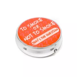 Kör alakú zsebhamutál - To Smoke or Not to Smoke feliratal - narancssárga