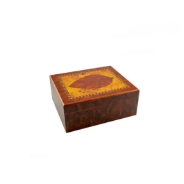 Faro humidor 20-25 szál szivar részére, cédrusfa belső rész, párásítóval, hygrométerrel, barna színű