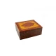 Faro humidor 20-25 szál szivar részére, cédrusfa belső rész, párásítóval, hygrométerrel, barna színű
