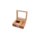 Angelo gyökérmintás cédrusfa humidor 50 szál szivar részére, párásítóval, digitális külső hygrométerrel - Humidor 40-80 szál szivarnak