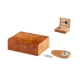 Angelo humidor 25 szál szivar részére, gyökérfa mintás szivar tároló doboz, belső hygrométerrel, párásítóval + AJÁNDÉK szett! - Humidor 20-40 szál szivarnak