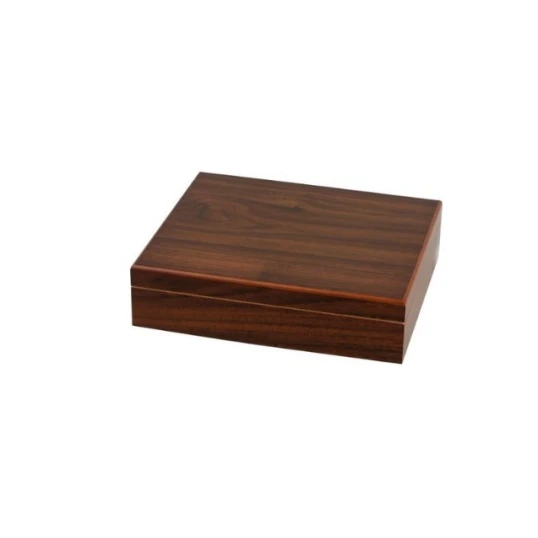 Sötét diófa hatású humidor kb. 20 szivar számára - Humidor 20-40 szál szivarnak