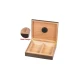 Sötét diófa hatású humidor kb. 20 szivar számára - Humidor 20-40 szál szivarnak