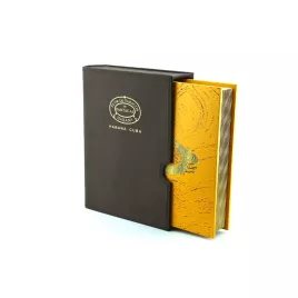 Partagas humidor könyv – Rejtett, könyv formájú szivar humidor, cédrusfa belsővel, kb 30 szál szivarnak - Limitált kiadás
