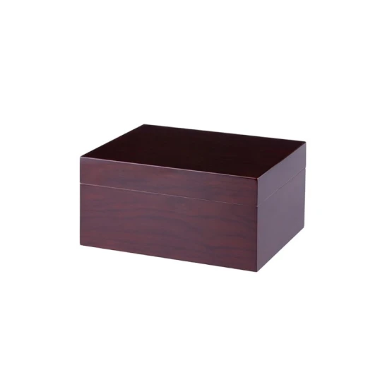 Angelo humidor 50-60 szál szivar részére vörösesbarna színű lakkozott szivar tároló doboz - Diófa borítás - Humidor 20-40 szál szivarnak