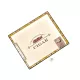 Humidor 35 szál szivar részére, Cigar mintás, lakkozott szivartartó doboz, kulccsal zárható, párásító és belső hygrometer - Angelo