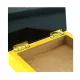 Cohiba cédrus fával bélelt utazó humidor 5-6 szál szivar részére-fekete és sárga