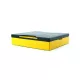 Cohiba cédrus fával bélelt utazó humidor 5-6 szál szivar részére-fekete és sárga