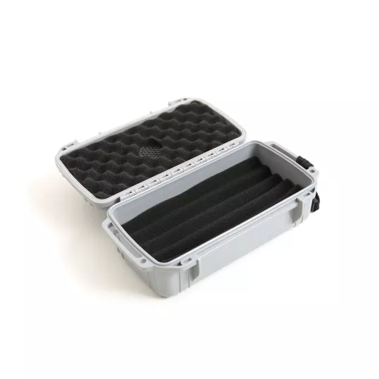 Firebird közepes méretű utazó humidor 10 szál szivar részére - ezüst