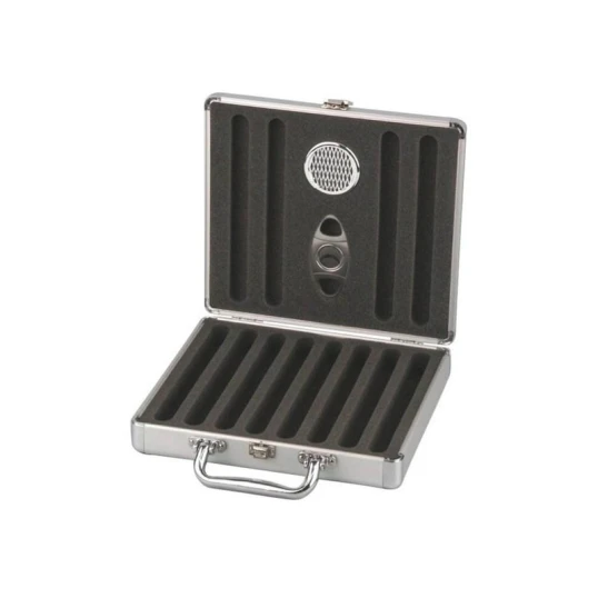 Padonio utazó humidor 12 szivar részére párásítóval és ajándék szivarvágóval – gyémánt mintás - OUTLET - Outlet humidorok