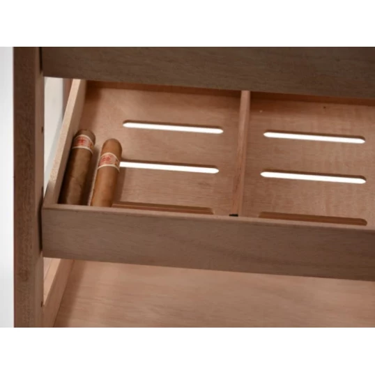 Gasztro humidor üveges szivarszekrény 150 szál szivar részére – barna