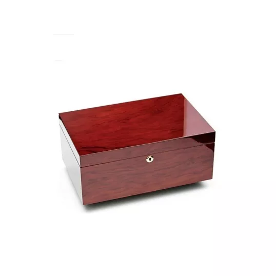 Adorini Santiago Deluxe humidor – vöröses cseresznyefa mintás lakkozott kivitel, 150 szál szivar részére