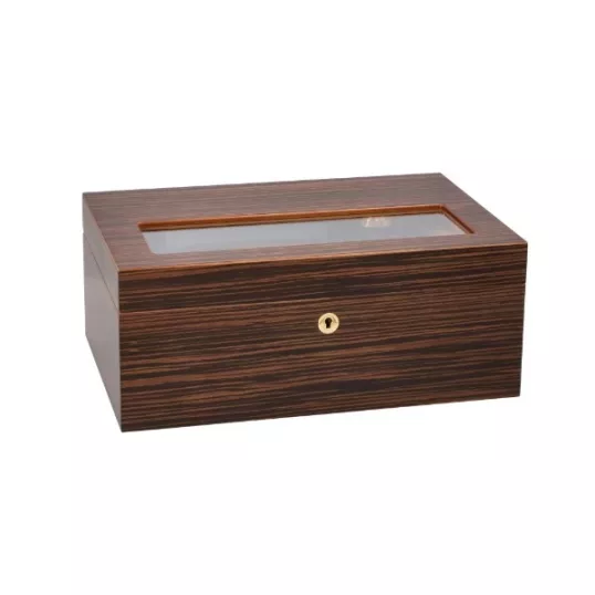 Adorini Vittoria Grande Deluxe Humidor spanyol cédrusfa belsővel, kivehető tálcával, akár 150 szál szivar részére