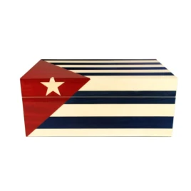 Adorini Cuba Te Amo Grande Deluxe humidor kubai zászló mintával – akár 150 szál szivar részére