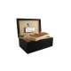 Adorini Torino Grande Deluxe humidor – fekete, nagy méretű szivardoboz, 125 szál szivar részére