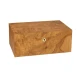 Adorini Humidor Olive Ash Burl Specially Selected Grande, cédrusfa belső, 150 szál szivar számára, aranybevonatú zsanérokkal, kiegészítőkkel - Humidor 80-150 szál szivarnak