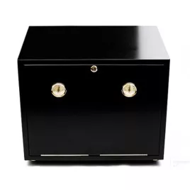 Adorini Habana Deluxe fekete lakkozott humidor szekrény – 500 szál szivar részére