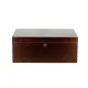 Adorini Matera Deluxe Humidor sötét barna színű diófa borítással és kivehető tálcával - 150 szál szivar részére