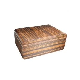 Adorini Novara L Deluxe humidor világos barna ébenfa mintás szivardoboz, kivehető tálcával - 150 szál szivar részére
