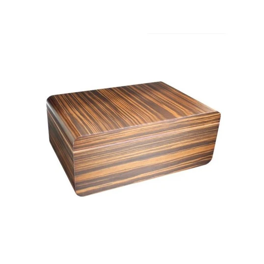 Adorini Novara L Deluxe humidor világos barna ébenfa mintás szivardoboz, kivehető tálcával - 150 szál szivar részére - Humidor 80-150 szál szivarnak
