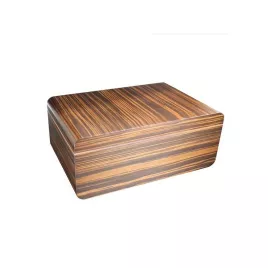 Adorini Novara L Deluxe humidor világos barna ébenfa mintás szivardoboz, kivehető tálcával - 150 szál szivar részére