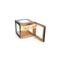 Adorini Cube Deluxe fekete humidor szekrény – körben üveges kivitel, 100 szál szivar részére