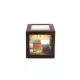 Adorini Cube Deluxe humidor diófa színben – körbe üveges szivar szekrény 100 szál szivarhoz - Humidor 80-150 szál szivarnak