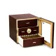 Adorini Chianti-M Deluxe humidor rózsafa borítással – fiókos szivar szekrény üvegajtóval, 125 szál szivarhoz