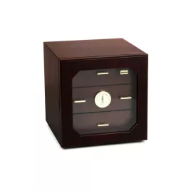 Adorini Chianti-M Deluxe humidor rózsafa borítással – fiókos szivar szekrény üvegajtóval, 125 szál szivarhoz