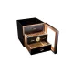 Adorini Chianti-M Deluxe humidor – matt fekete fiókos szivar szekrény üvegajtóval, 125 szál szivarhoz - Humidor 80-150 szál szivarnak