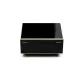 Adorini Milan Deluxe humidor, fényes fekete lakkozott felülettel, spanyol cédrusfa belsővel, 75 szál szivar részére