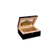 Adorini Milan Deluxe humidor, fényes fekete lakkozott felülettel, spanyol cédrusfa belsővel, 75 szál szivar részére