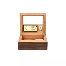 Adorini Vittoria M Deluxe humidor – makassar / ébenfa mintás kivitel, 70 szál szivar részére