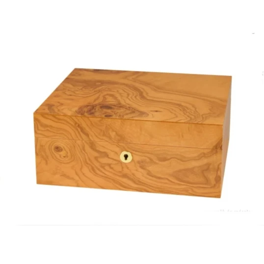 Adorini Salento olajfa Medium Deluxe humidor – 75 szálas, spanyol cédrus belsővel