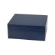 Adorini Humidor Medium Deluxe Midnight Blue humidor, matt éjkék lakkozott felülettel, 75 szál szivar részére