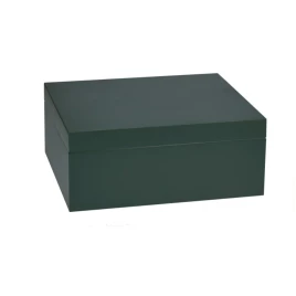 Adorini Humidor Medium Deluxe Imperial Green humidor, matt zöld lakkozott felülettel, 75 szál szivar részére
