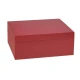 Adorini Humidor Medium Deluxe Bordeaux, cédrusfa belső, matt piros színű lakkozott felület, 75 szál szivar számára, kiegészítőkkel