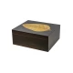 Adorini Verona Deluxe sötétbarna csíkos humidor dohánylevél mintával - Humidor 40-80 szál szivarnak