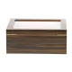 Adorini Treviso Deluxe üveges humidor ébenfa borítással – 75 szál szivarhoz, külső hygrométerrel