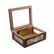 Adorini Treviso Deluxe üveges humidor ébenfa borítással – 75 szál szivarhoz, külső hygrométerrel