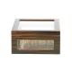 Adorini Treviso Deluxe üveges humidor ébenfa borítással – 75 szál szivarhoz, külső hygrométerrel