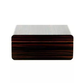 Adorini Novara Deluxe humidor barna ébenfa mintás szivardoboz - 75 szál Corona szivar részére