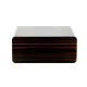 Adorini Novara Deluxe humidor barna ébenfa mintás szivardoboz - 75 szál Corona szivar részére