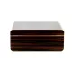 Adorini Novara Deluxe humidor barna ébenfa mintás szivardoboz - 75 szál Corona szivar részére