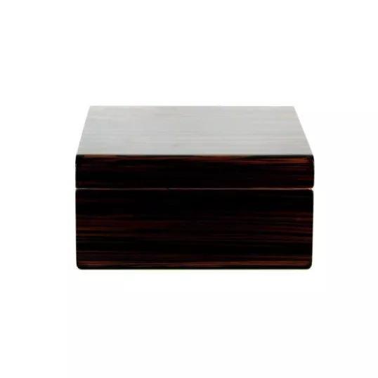 Adorini Novara Deluxe humidor barna ébenfa mintás szivardoboz - 75 szál Corona szivar részére
