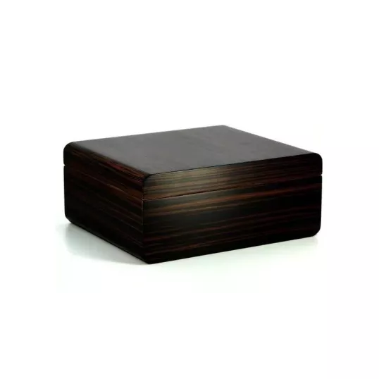 Adorini Novara Deluxe humidor barna ébenfa mintás szivardoboz - 75 szál Corona szivar részére