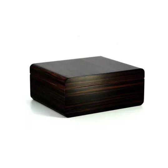 Adorini Novara Deluxe humidor barna ébenfa mintás szivardoboz - 75 szál Corona szivar részére