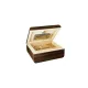 Adorini Novara Deluxe humidor barna ébenfa mintás szivardoboz - 75 szál Corona szivar részére